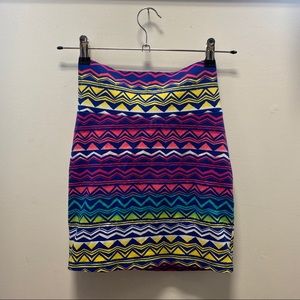 Charlotte Russe High waisted Tribal Mini Skirt